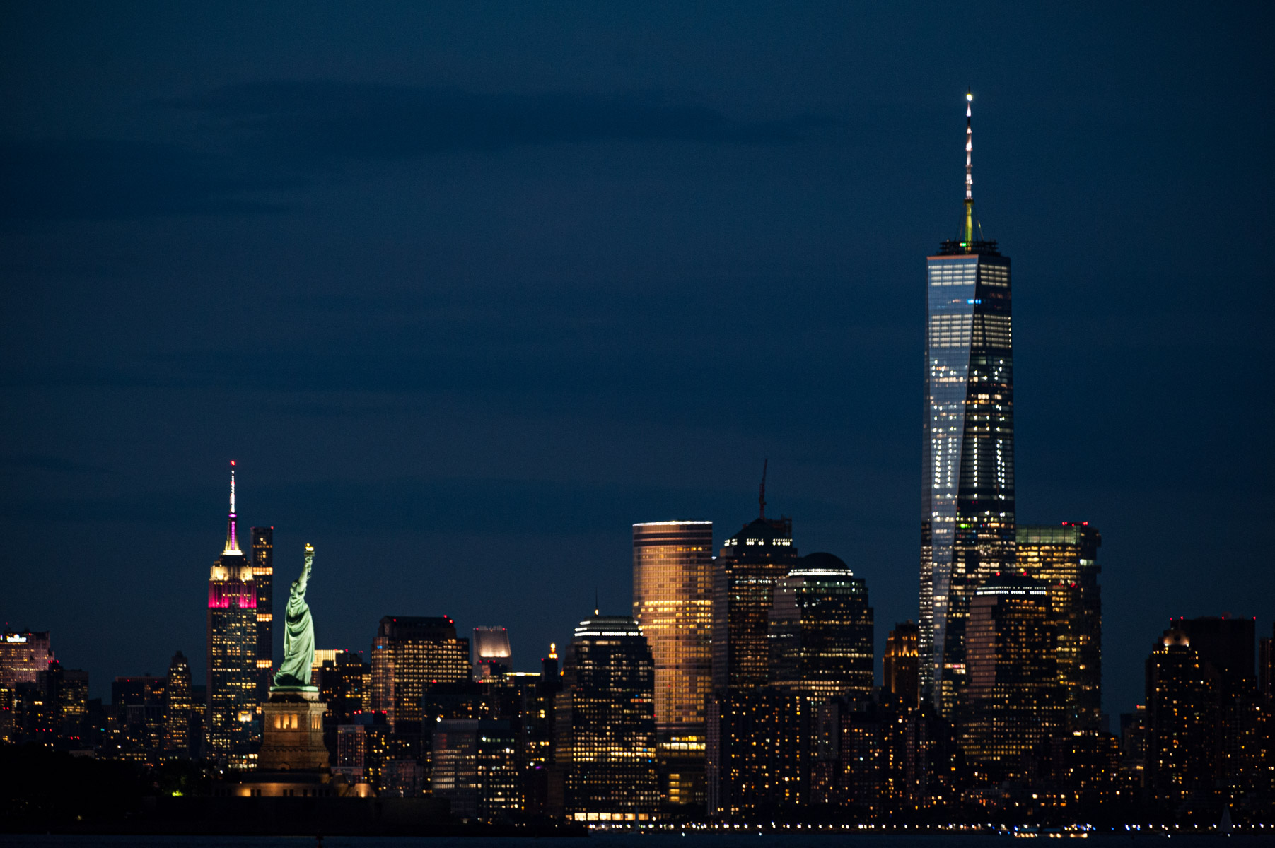 The Freedom Tower and Lady Liberty