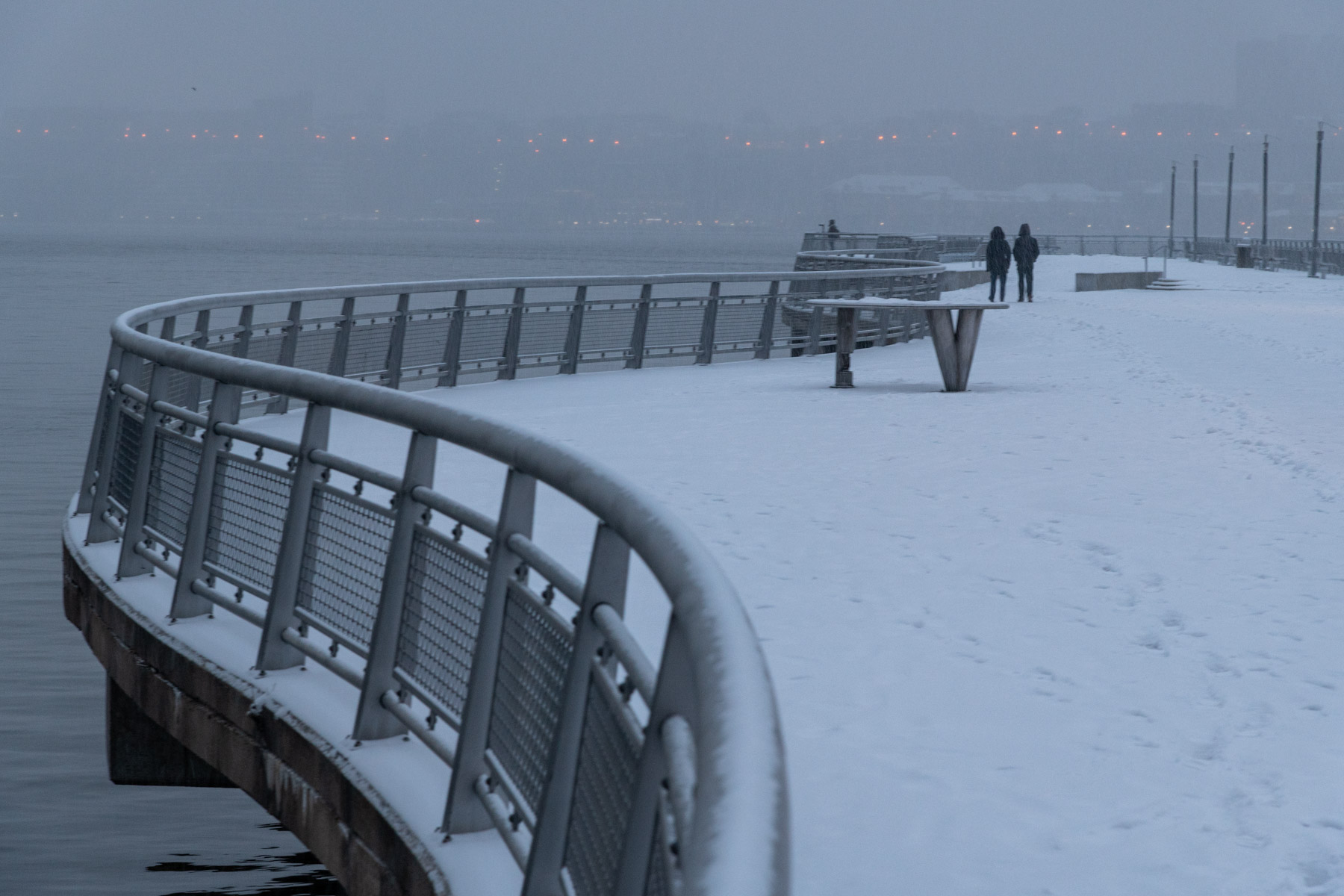 Pier during the storm