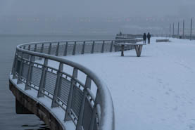 Pier during the storm